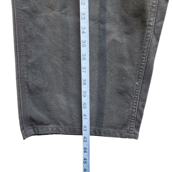 Carhartt Mens Loose Fit Carpenter Pants 44x30 Black Durable Workwear - Picture 6 of 9